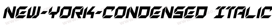 New-York-Condensed Italic字体转换